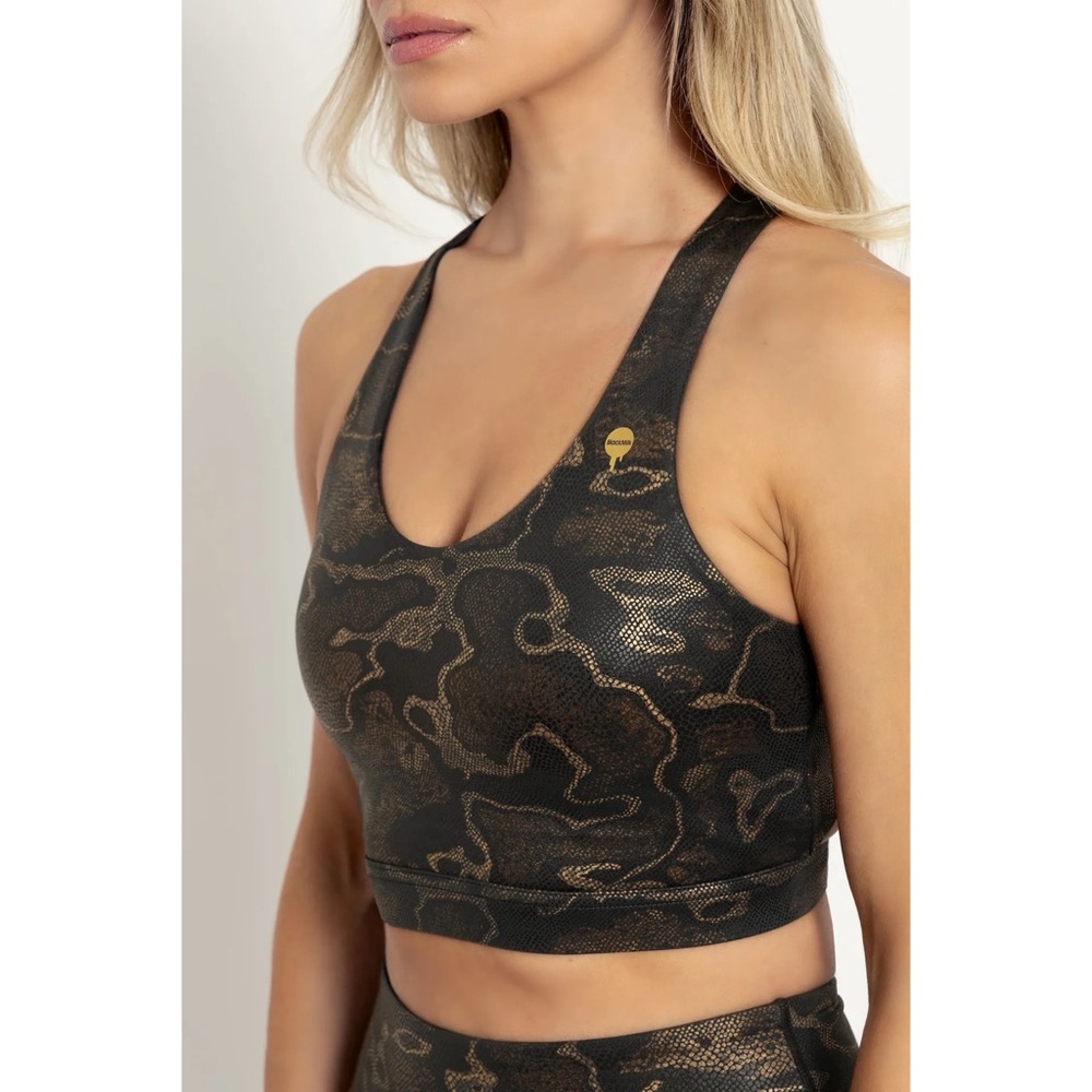 Blackmilk Bronze Serpent Cutout Crop